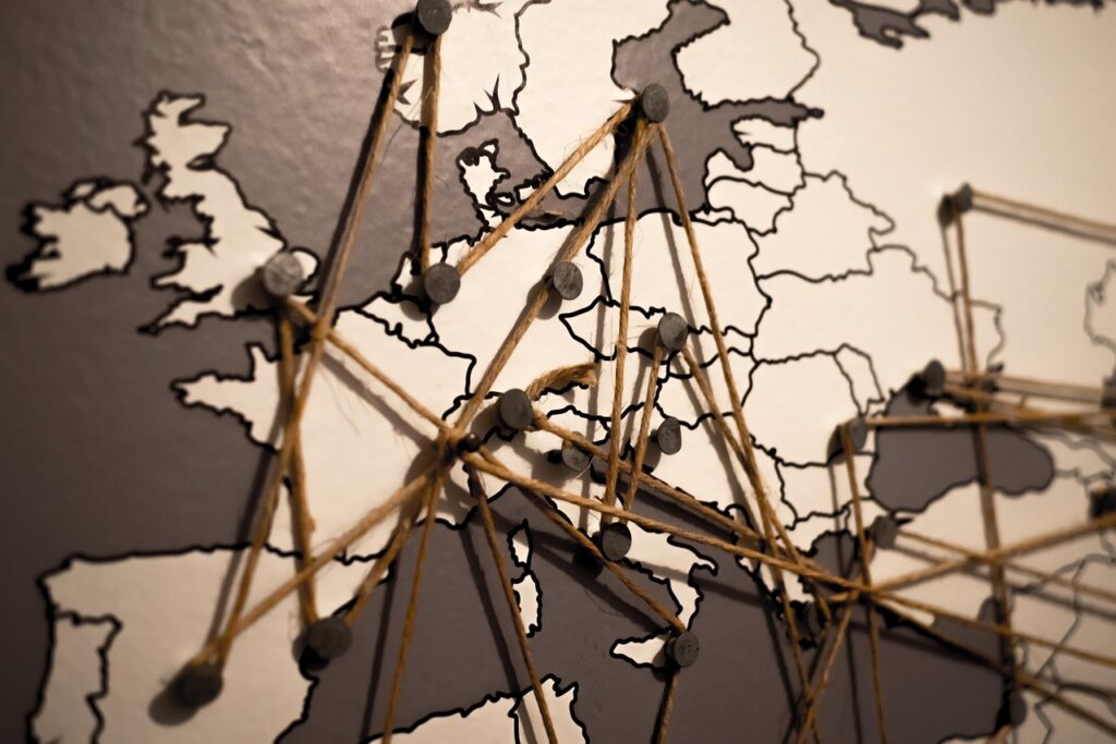 mapa conexiones internacionales